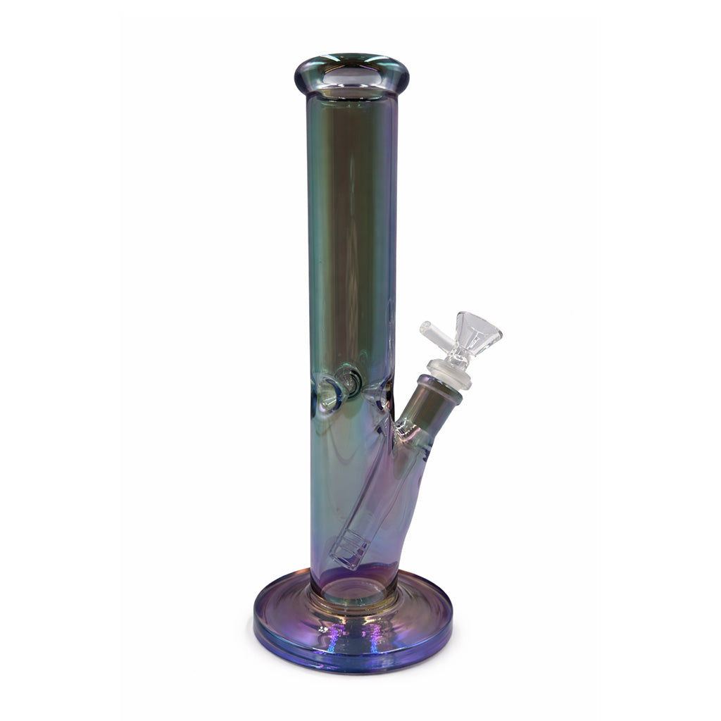 IRIDESCENT STRAIGHT TUBE BONG