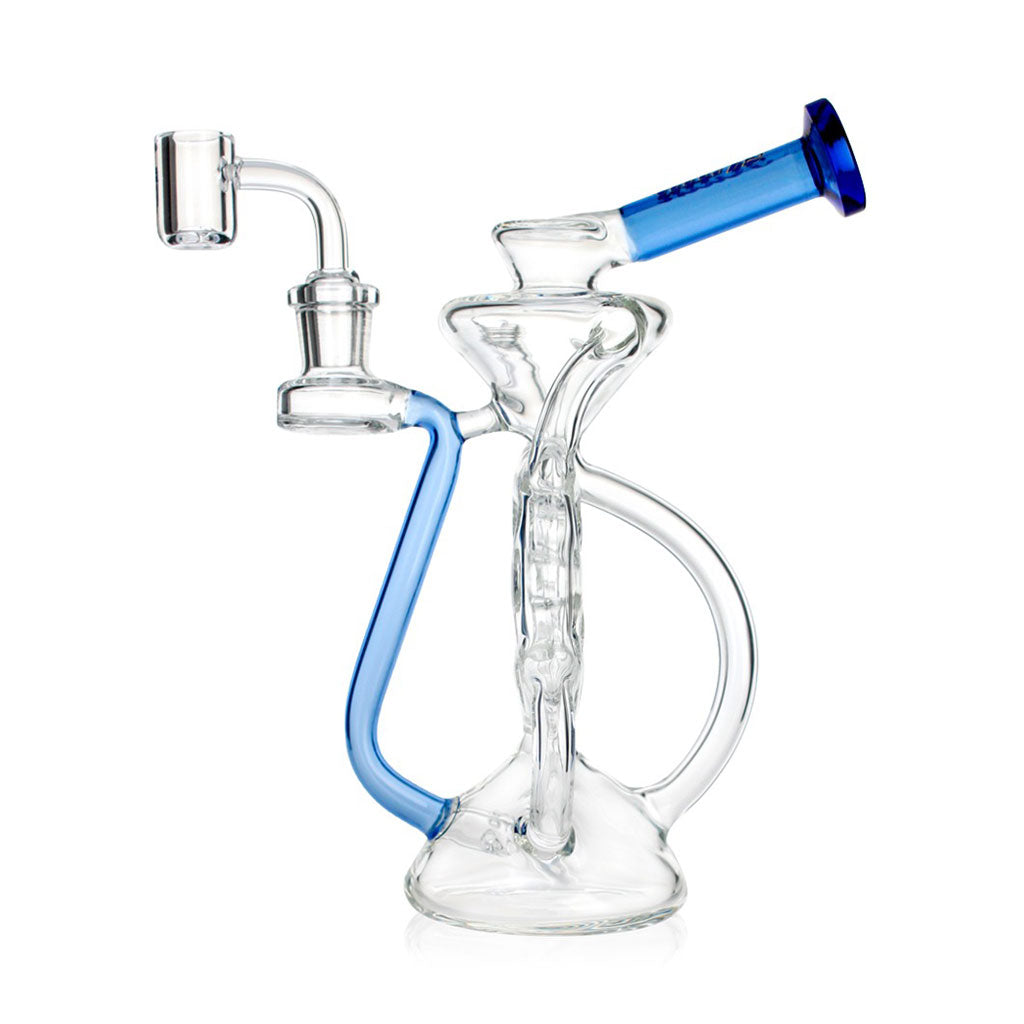 HITTN 6 HOLE SWISS PERC KLEIN RECYCLER DAB RIG