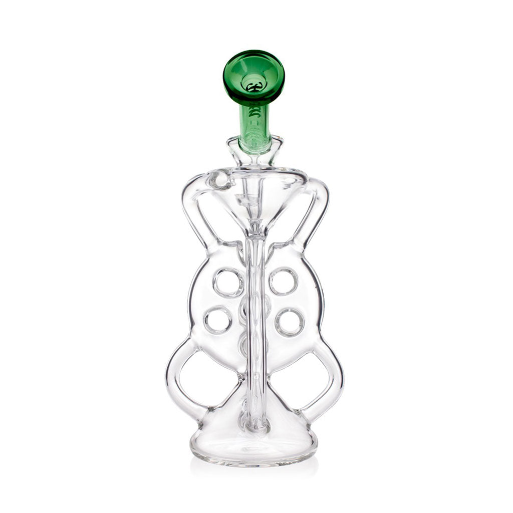 HITTN 6 HOLE SWISS PERC KLEIN RECYCLER DAB RIG