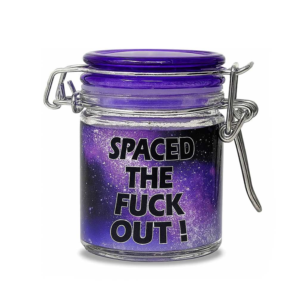 MINI SPACED THE FUCK OUT STORAGE JAR WITH CLAMPING LID
