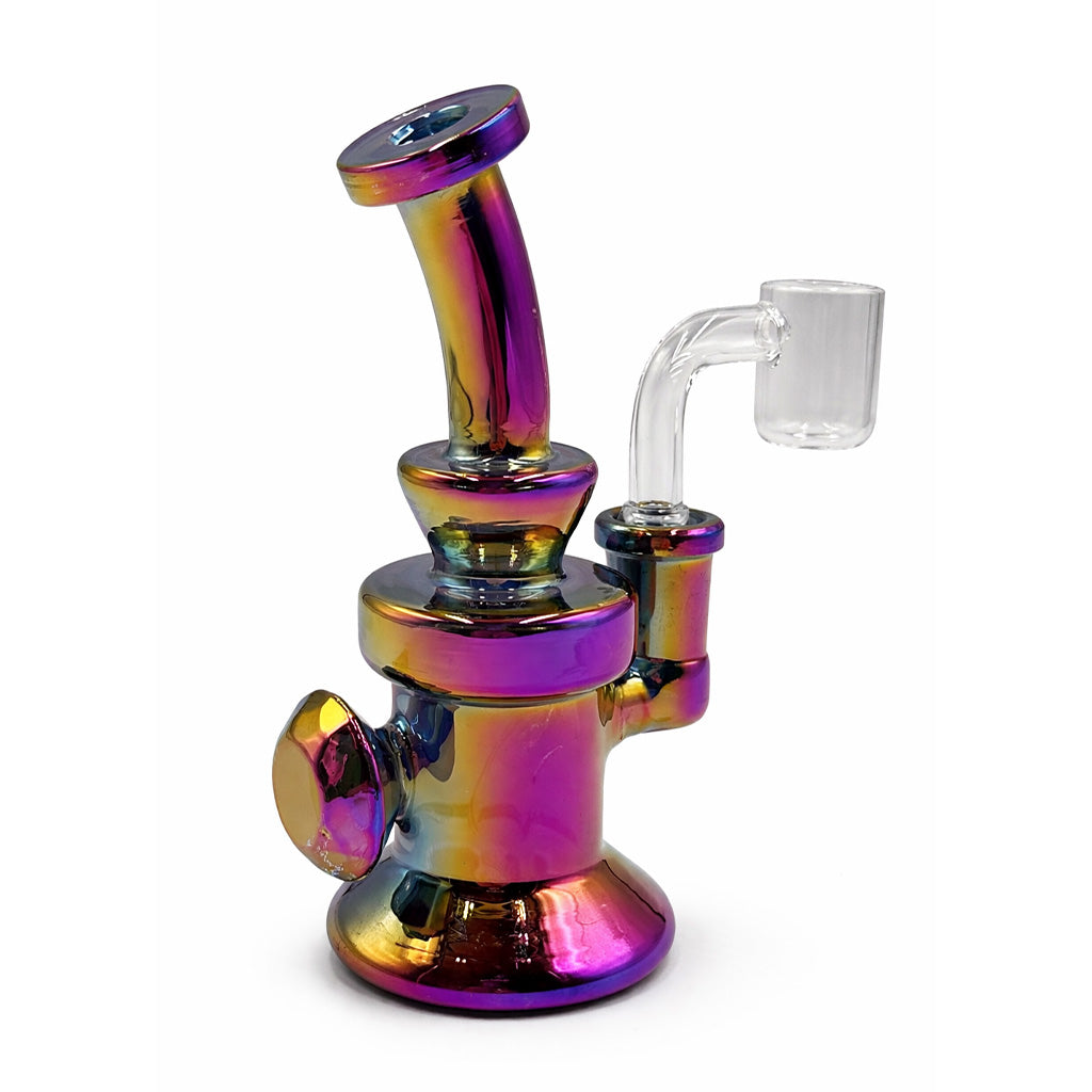 PEARLESCENT AMBER BROWN MINI DAB RIG