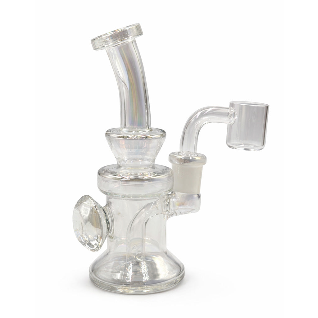 PEARLESCENT AMBER BROWN MINI DAB RIG