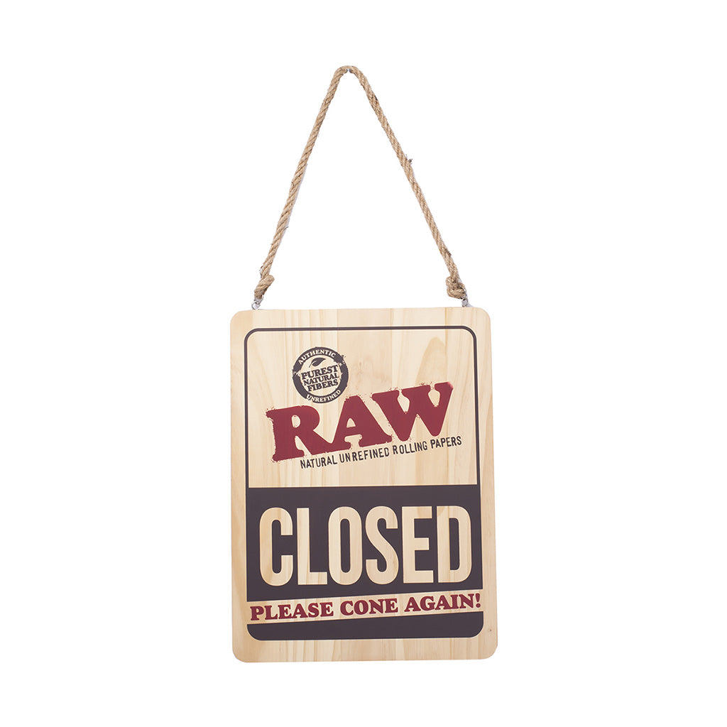 RAW LARGE WOODEN SIGN 12
