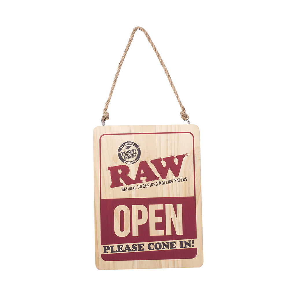 RAW LARGE WOODEN SIGN 12