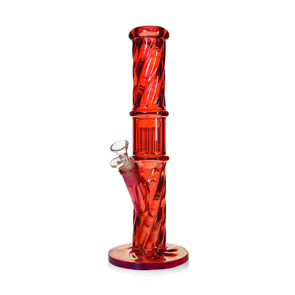 TWISTED TREE PERC STRAIGHT TUBE BONG